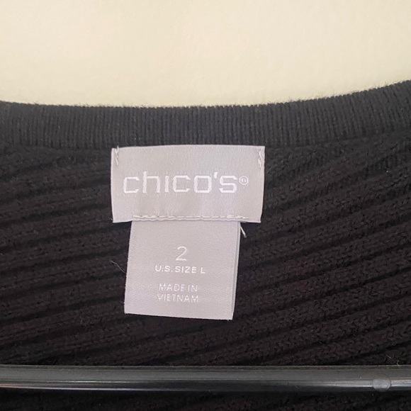 Chicos Asymmetrical Hem Ribbed Tunic - Picture 10 of 12